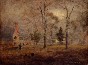 Gray Day, Goochland, Virgnia by George Inness Oil Painting