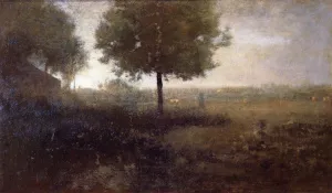 Hazy Morning, Montclair by George Inness - Oil Painting Reproduction