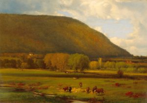 Hudson River Valley by George Inness Oil Painting