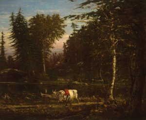 In the Adirondacks by George Inness Oil Painting