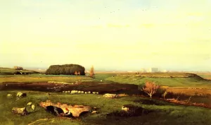 In the Roman Campagna by George Inness - Oil Painting Reproduction