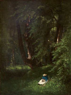 In the Woods by George Inness Oil Painting