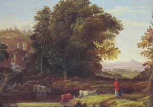 Italian Lanscape with Adueduct Oil painting by George Inness