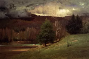 Kearsarge Village by George Inness - Oil Painting Reproduction