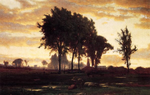 Main Product Photo of Landscape-Sunset Painting by George Inness