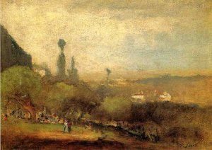 Monte Lucia, Perugia Oil painting by George Inness