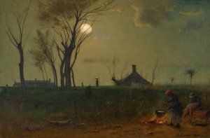 Moonlight in Virginia by George Inness Oil Painting