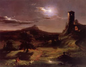 Moonlight in Virginia by George Inness Oil Painting