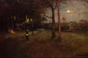 Moonlight, Tarpon Springs, Florida Oil painting by George Inness