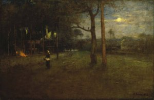 Moonlight, Tarpon Springs by George Inness Oil Painting