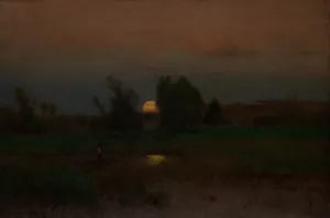Moonrise by George Inness Oil Painting