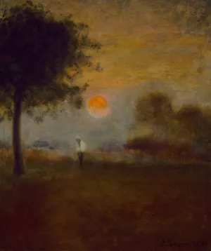Moonrise by George Inness Oil Painting