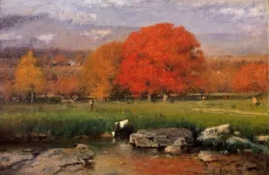 Morning, Catskill Valley by George Inness - Oil Painting Reproduction