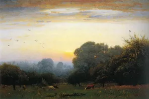 Morning painting by George Inness