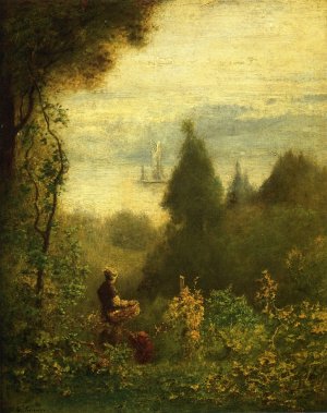 Near Hastings Oil painting by George Inness