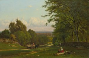 Near Leeds, New York by George Inness Oil Painting