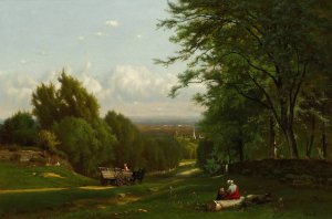 Near Leeds, New York by George Inness Oil Painting