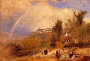 Near Perugia by George Inness Oil Painting