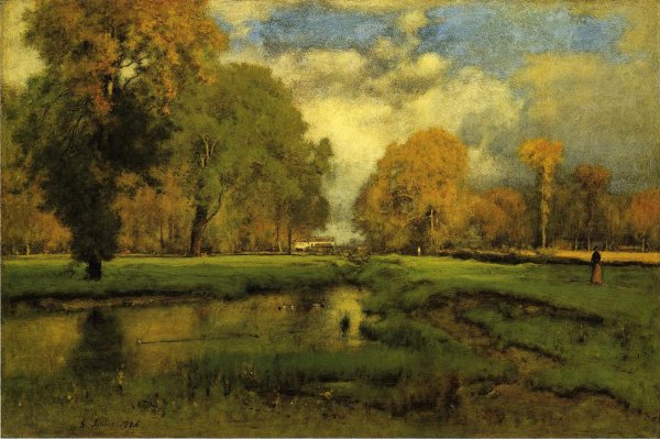 Main Product Photo of October Painting by George Inness
