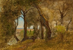 Olives, Albano, Italy by George Inness Oil Painting