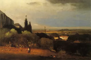 Perugia and the Valley by George Inness - Oil Painting Reproduction