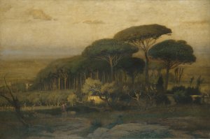 Pine Grove of the Barberini Villa by George Inness Oil Painting