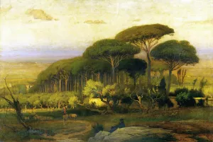 Pine Grove of the Barberini Villa by George Inness Oil Painting