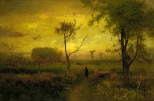 Sunrise painting by George Inness