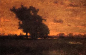 Sunset at Milton by George Inness Oil Painting
