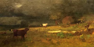The Coming Storm also known as Approaching Storm by George Inness Oil Painting