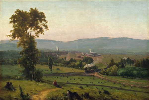 The Lackawanna Valley  by George Inness - Hand-Painted Oil Painting Reproduction