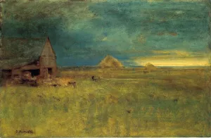 The Lone Farm, Nantucket painting by George Inness