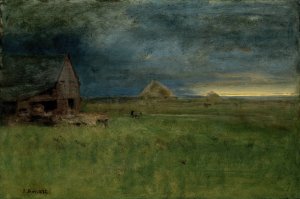 The Lonely Farm, Nantucket by George Inness Oil Painting