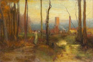 The Mill Stream, Montclair, New Jersey by George Inness Oil Painting