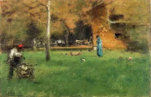 The Old Barn painting by George Inness