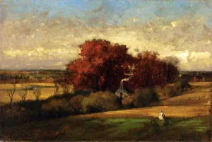 The Old Oak by George Inness Oil Painting