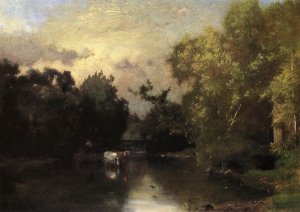 The Peqonic, New Jersey by George Inness Oil Painting