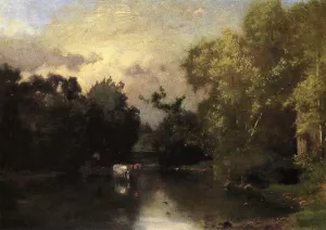The Peqonic, New Jersey by George Inness Oil Painting