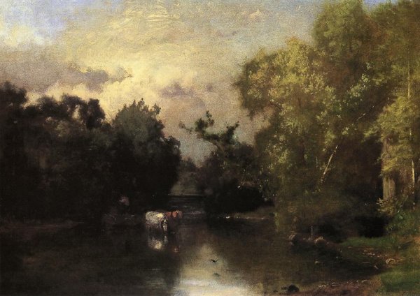 Main Product Photo of The Peqonic, New Jersey Painting by George Inness