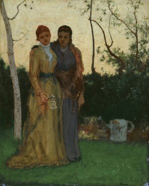 The Sisters by George Inness Oil Painting