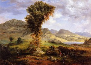 The Sun Shower Oil painting by George Inness