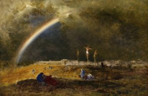 The Triumph at Calvary by George Inness Oil Painting