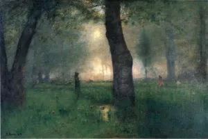 The Trout Brook by George Inness - Oil Painting Reproduction