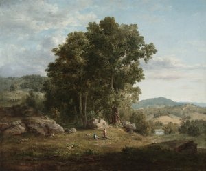 The Wood Chopper by George Inness Oil Painting