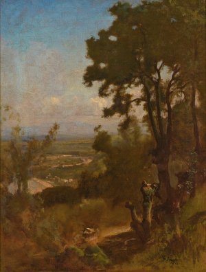 Valley Near Perugia by George Inness Oil Painting