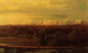 Visionary Landscape Oil painting by George Inness