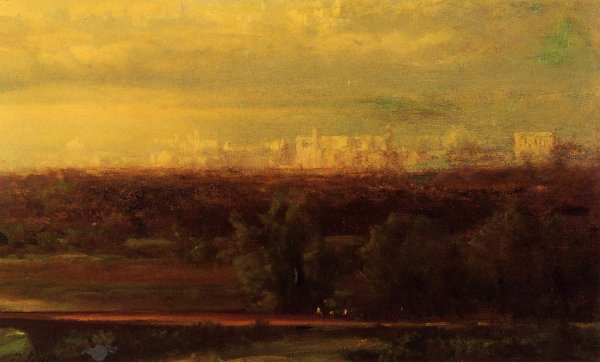 Visionary Landscape by George Inness - Hand-Painted Oil Painting Reproduction