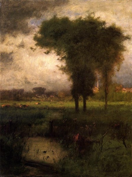 Main Product Photo of Woodland Scene Painting by George Inness