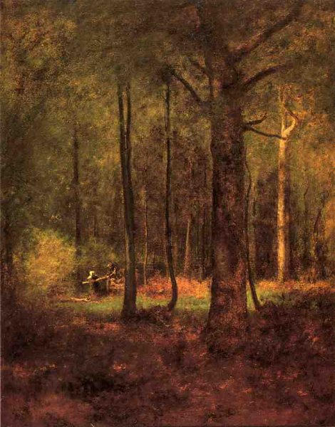 Main Product Photo of Woods at Montclair Painting by George Inness
