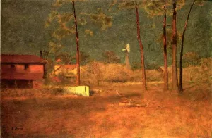 George Inness's Home, Tarpon Springs, Florida Oil painting by George Inness